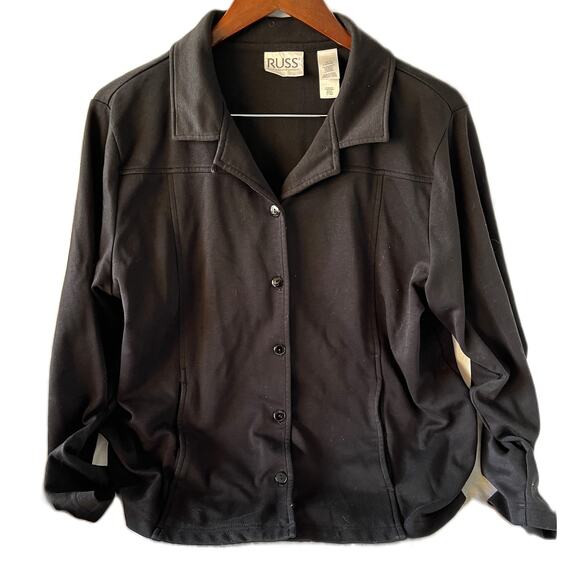 Liz Claiborne Russ Gray Button Up Cardigan Size L (12/14) - Picture 2 of 4